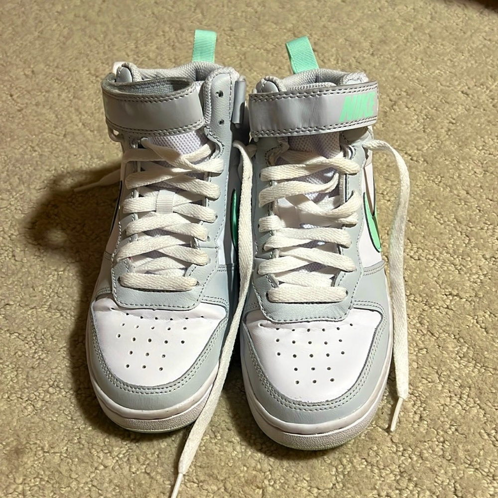 Nike Court Borough Mid 2 GS 'Pure Platinum Mint Foam'